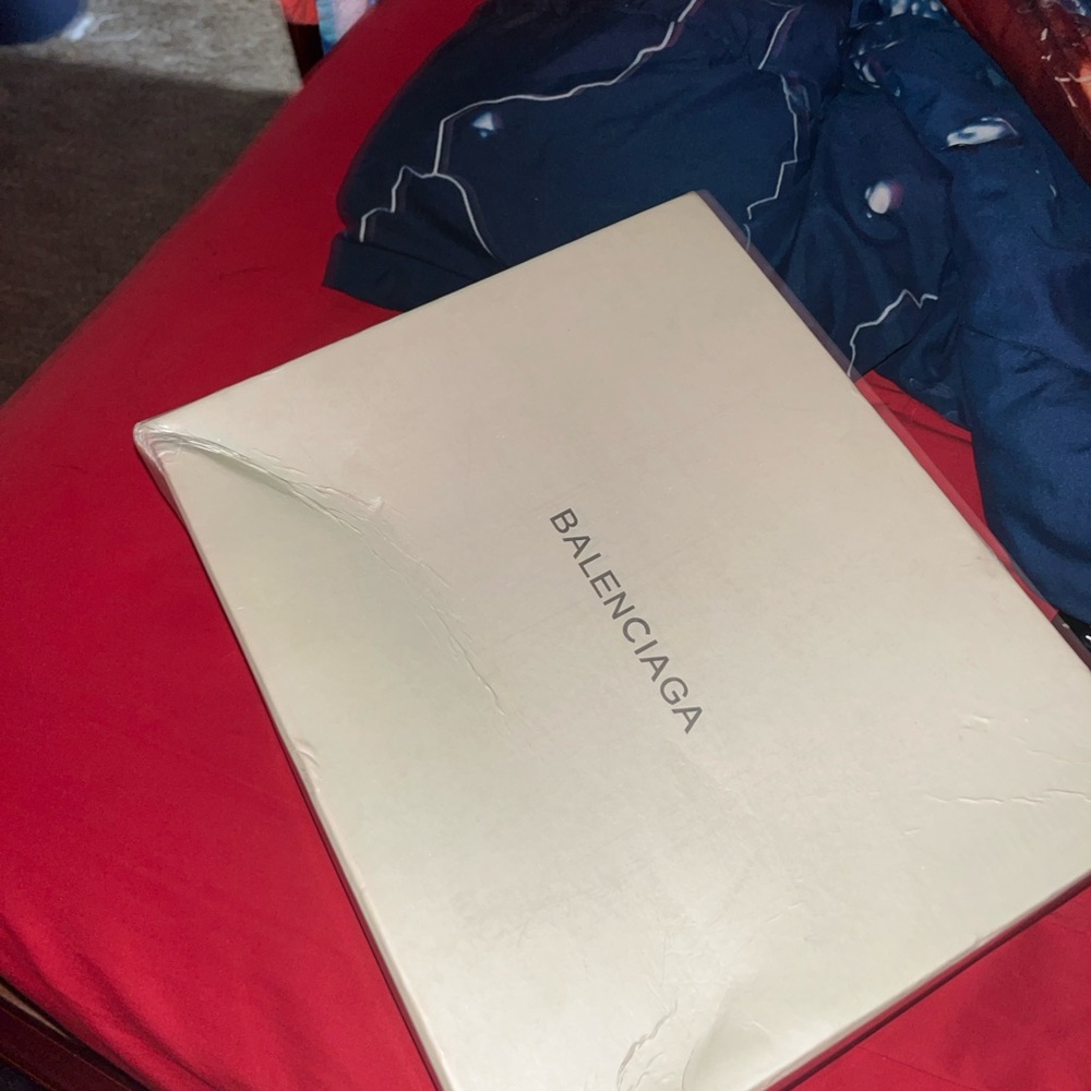Balenciaga fur slides